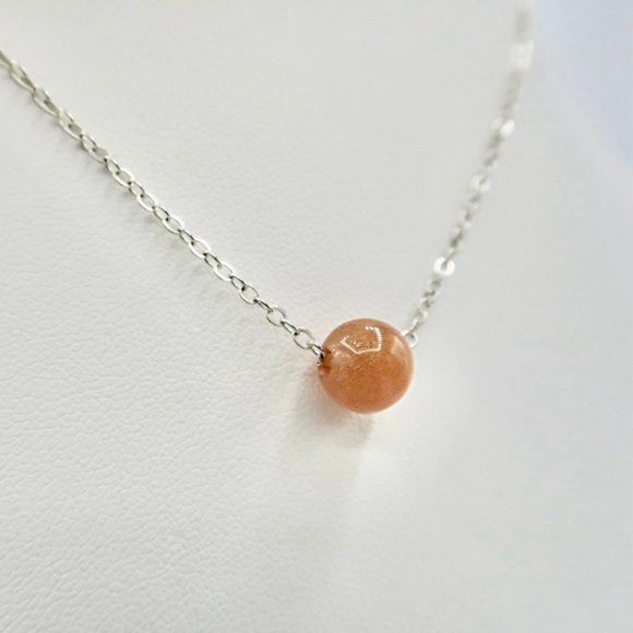SUNSTONE UNA NECKLACE (S925) - Picture 3 of 4